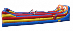 Bungee Run – 2 Lane with Hoops