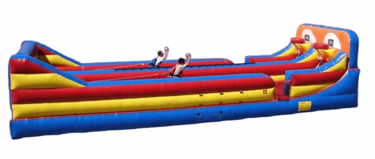 Bungee Run – 2 Lane with Hoops