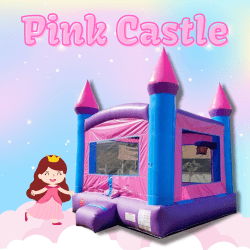 Pink Castle Bounce House