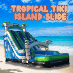 Tiki Tropical Island Slide - Wet Use