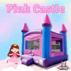 Pink Castle Bounce House