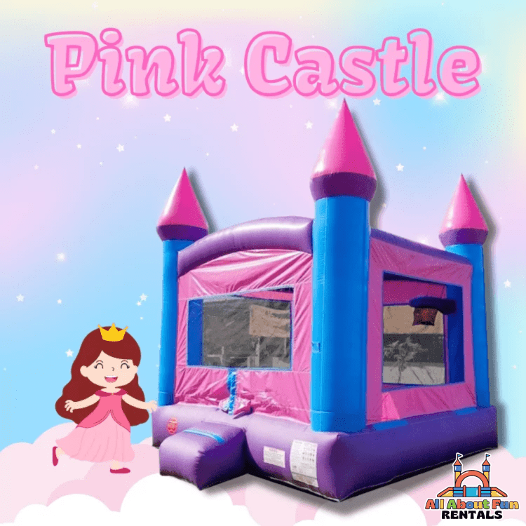 Pink Castle Bounce House